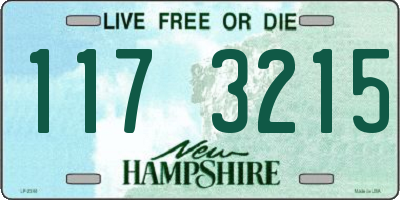 NH license plate 1173215