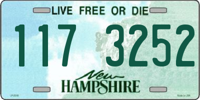 NH license plate 1173252