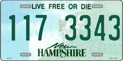 NH license plate 1173343