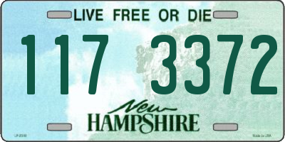 NH license plate 1173372
