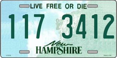NH license plate 1173412