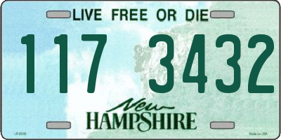 NH license plate 1173432