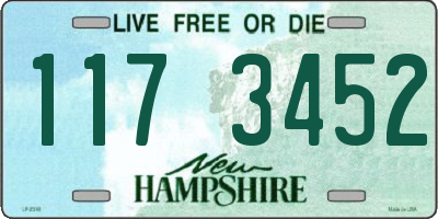 NH license plate 1173452