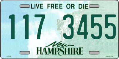 NH license plate 1173455