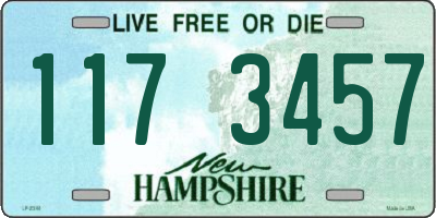 NH license plate 1173457
