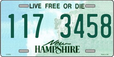NH license plate 1173458
