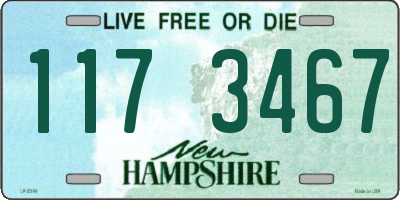 NH license plate 1173467