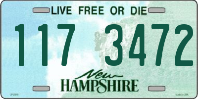 NH license plate 1173472