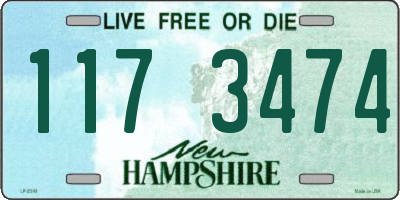NH license plate 1173474