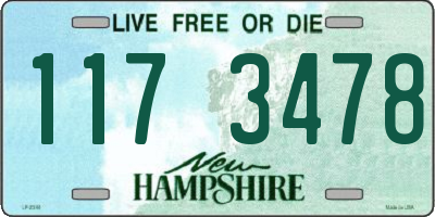 NH license plate 1173478