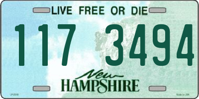 NH license plate 1173494