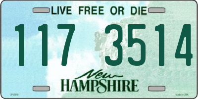 NH license plate 1173514