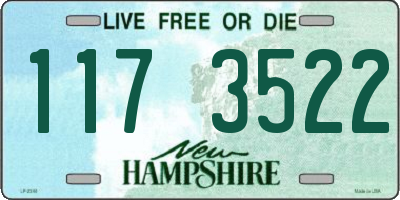 NH license plate 1173522