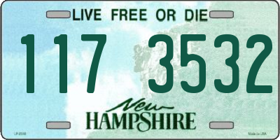 NH license plate 1173532