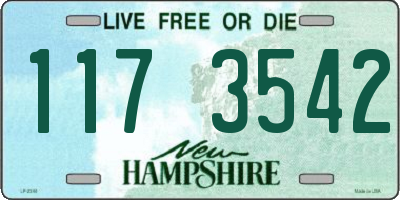 NH license plate 1173542