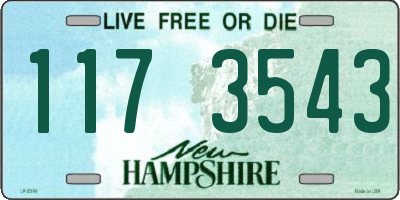 NH license plate 1173543