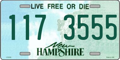 NH license plate 1173555
