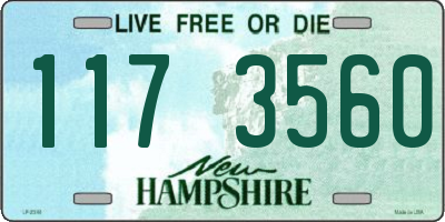 NH license plate 1173560