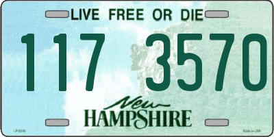 NH license plate 1173570