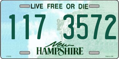 NH license plate 1173572