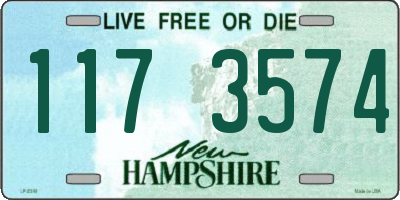 NH license plate 1173574