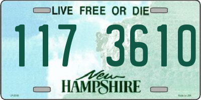NH license plate 1173610