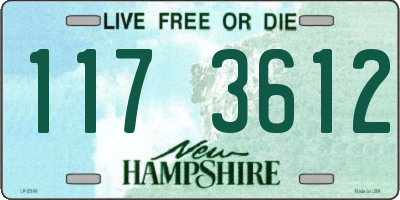 NH license plate 1173612