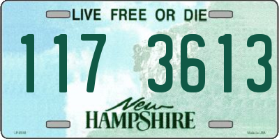 NH license plate 1173613