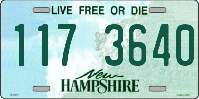 NH license plate 1173640