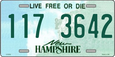 NH license plate 1173642