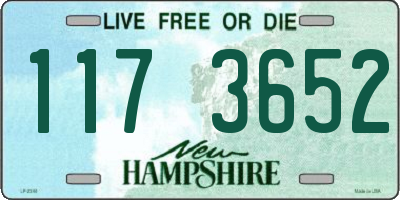 NH license plate 1173652