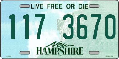 NH license plate 1173670