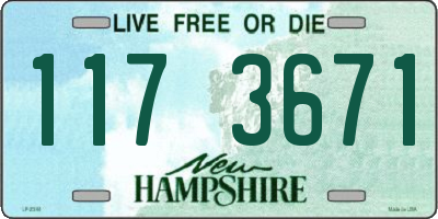 NH license plate 1173671