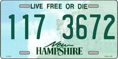 NH license plate 1173672