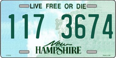NH license plate 1173674