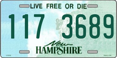 NH license plate 1173689