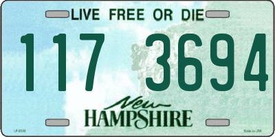 NH license plate 1173694