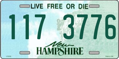 NH license plate 1173776