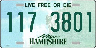 NH license plate 1173801
