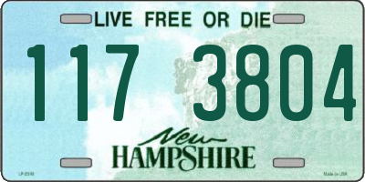 NH license plate 1173804