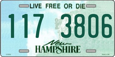 NH license plate 1173806