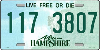 NH license plate 1173807