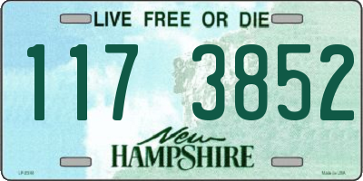 NH license plate 1173852