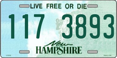 NH license plate 1173893