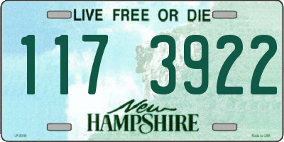 NH license plate 1173922