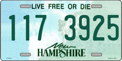 NH license plate 1173925