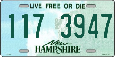 NH license plate 1173947
