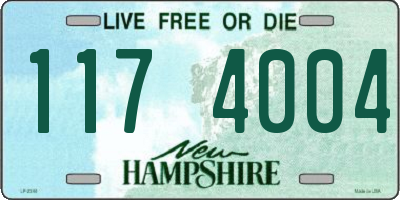 NH license plate 1174004