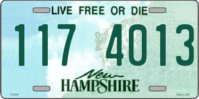 NH license plate 1174013