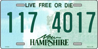 NH license plate 1174017